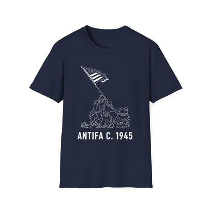 Antifa C. 1945 T-Shirt - Patriotic Anti-Fascist Liberty Tee, Protest Resist Graphic Shirt, Unisex Historical Statement Apparel