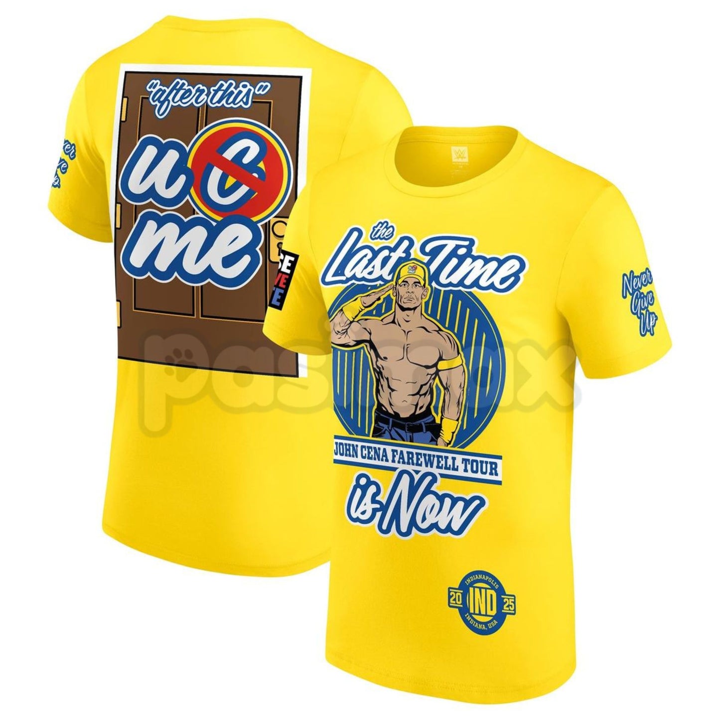 JOHN CENA Farewell Tour 2025 Collection T-Shirt - WWE Wrestling Legend Commemorative Tee, Hustle Loyalty Respect Fan Apparel, Never Give Up Nostalgia Gift