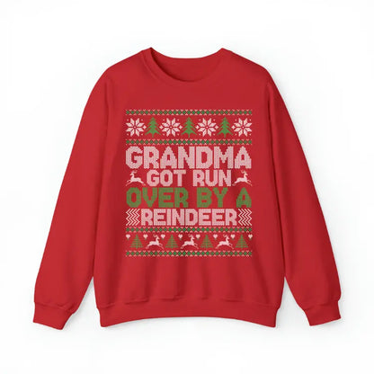 Grandma & Grandpa Funny Christmas Matching Sweatshirt – Holiday Grandparent Crewneck Set