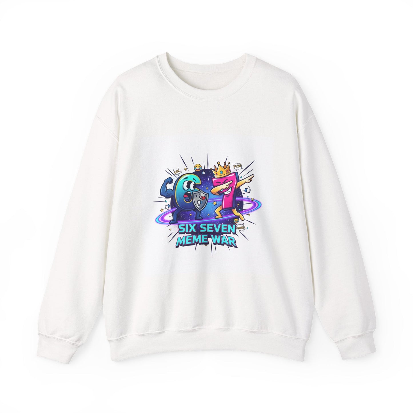 Six Seven Frogs Dabbing Sweatshirt | Meme War Space Frogs Crewneck