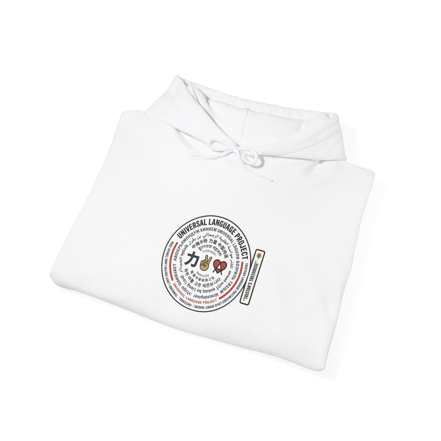Universal Language Hoodie — Multi-Script "Love/Joy/Peace" Performance Hoodie