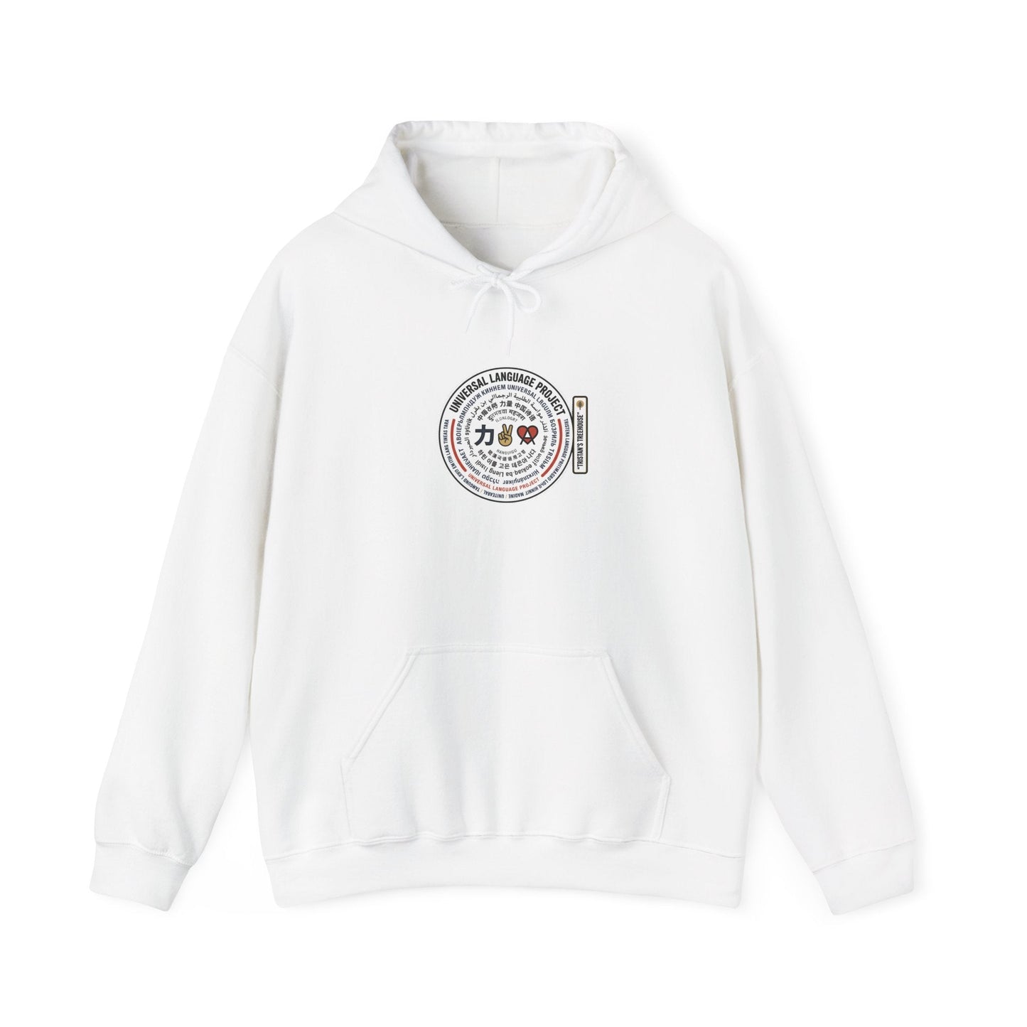 Universal Language Hoodie — Multi-Script "Love/Joy/Peace" Performance Hoodie