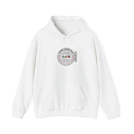 Universal Language Hoodie — Multi-Script "Love/Joy/Peace" Performance Hoodie