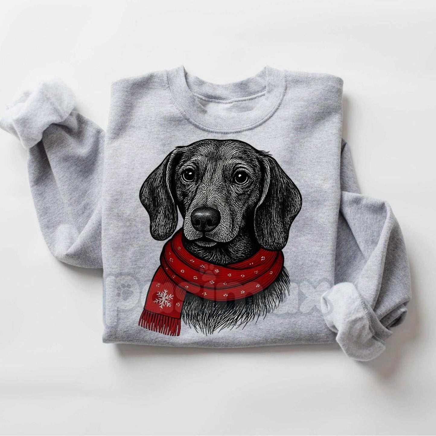 Santa Paws Christmas Dog Sweatshirt – Sport Grey Crewneck for Dog Lovers | Dog Mom Gift
