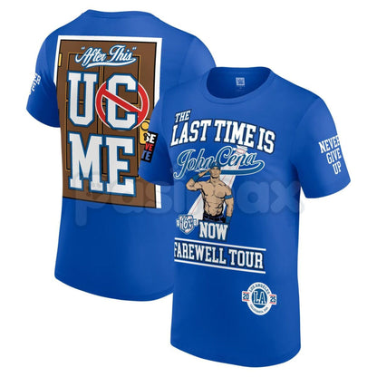 JOHN CENA Farewell Tour 2025 Collection T-Shirt - WWE Wrestling Legend Commemorative Tee, Hustle Loyalty Respect Fan Apparel, Never Give Up Nostalgia Gift