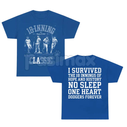 18 Innings of Agony & Glory T-Shirt - Extra Innings Marathon Baseball Tee, Historic Game Fan Apparel, Unisex Endurance Slogan Gift-Pasimax
