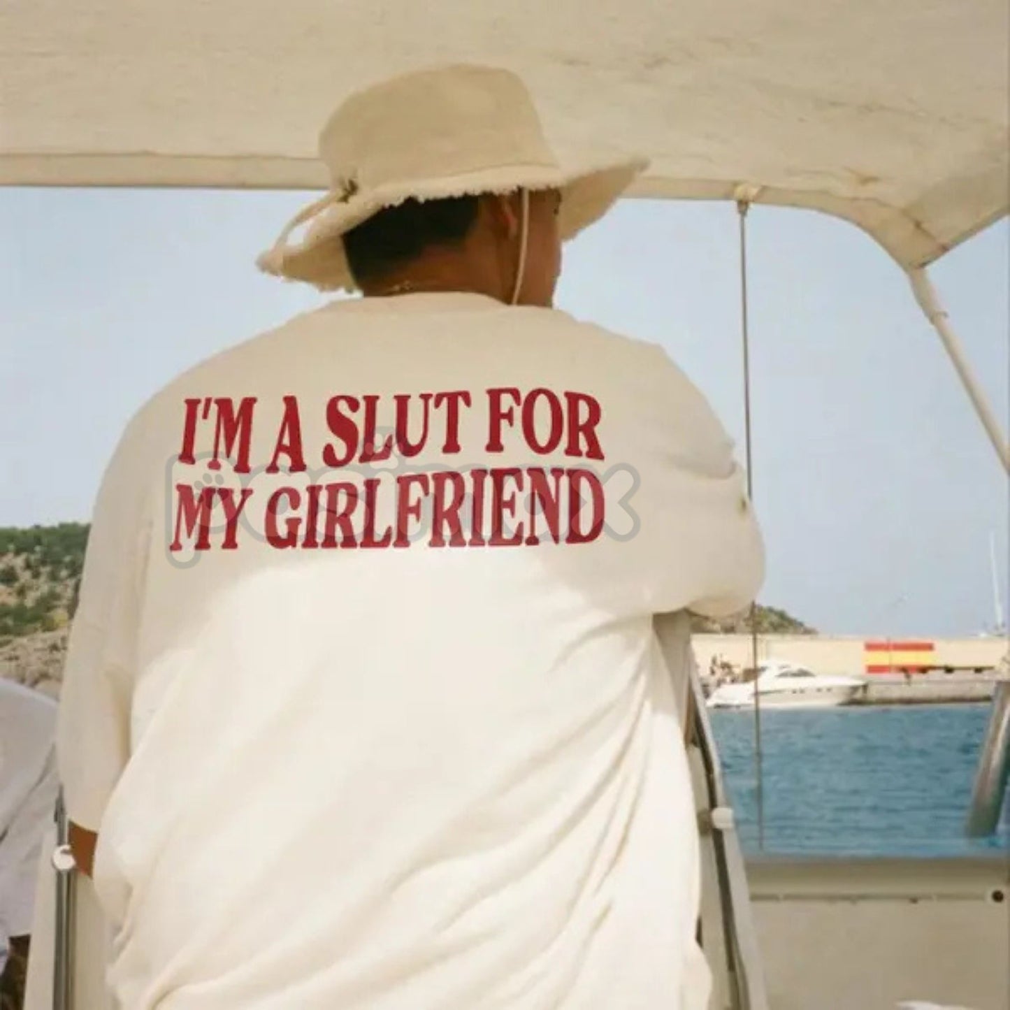 "I'm a Slut for My Girlfriend" T-Shirt - Funny Valentine's Day Gift for Boyfriend, Ironic Relationship Slogan Tee, Unisex Adult Humor Apparel