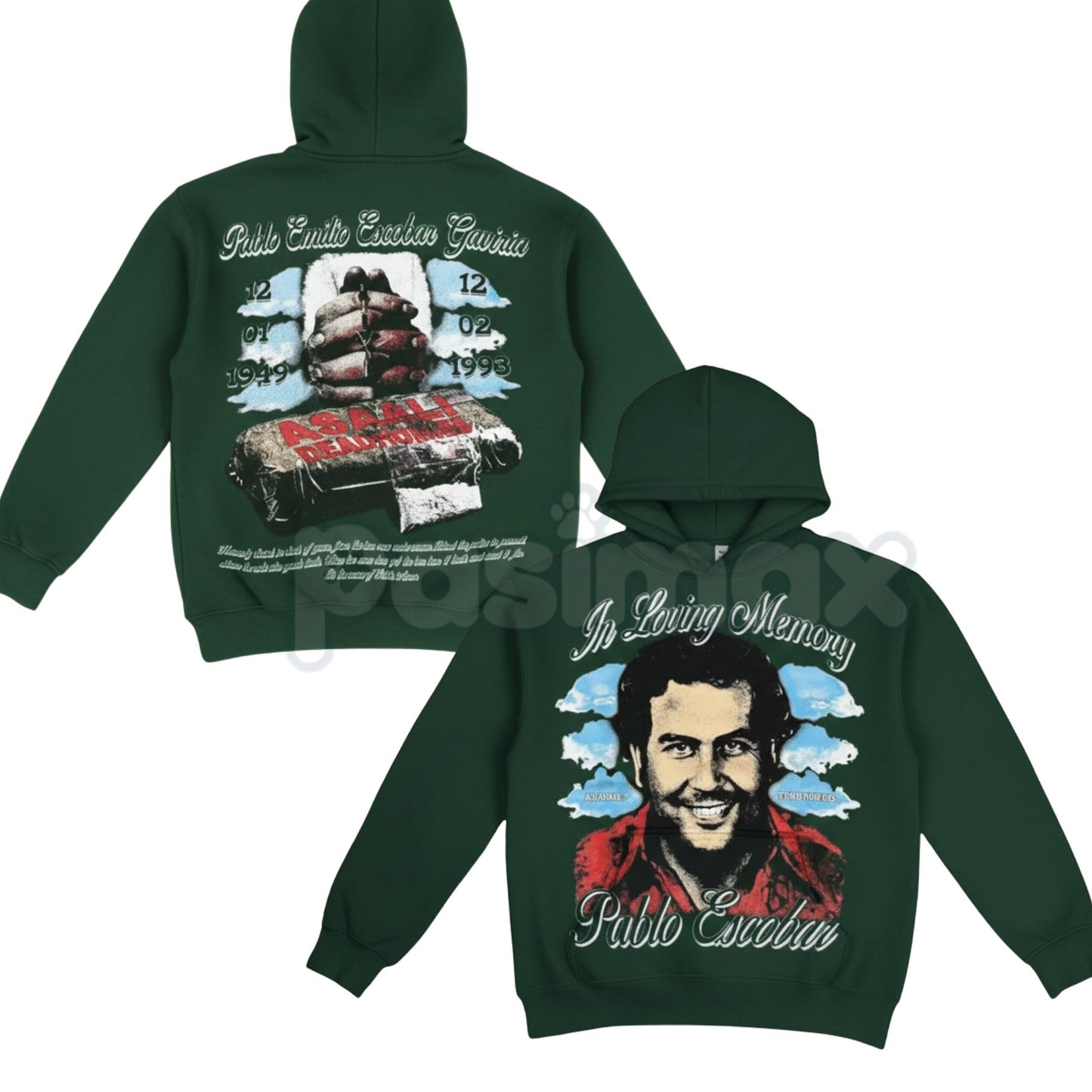 DEADHOMIE$ In Loving Memory Pullover – Memorial Tribute Hoodie, Loss & Remembrance Graphic Streetwear, Unisex