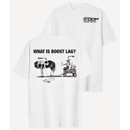 "Dan's Dsel Performance - What is Boost Lag?" T-Shirt - Funny Gift for Car & Truck Lovers, Unisex Performance Tee