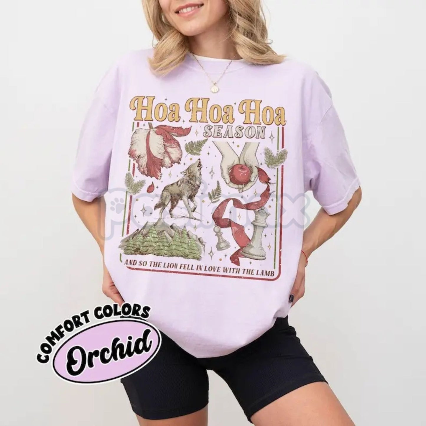 'Hoa Hoa Hoa Season' Twilight Inspired Comfort Colors® T-Shirt – Vintage Vampire Tee, Funny Holiday Movie Shirt