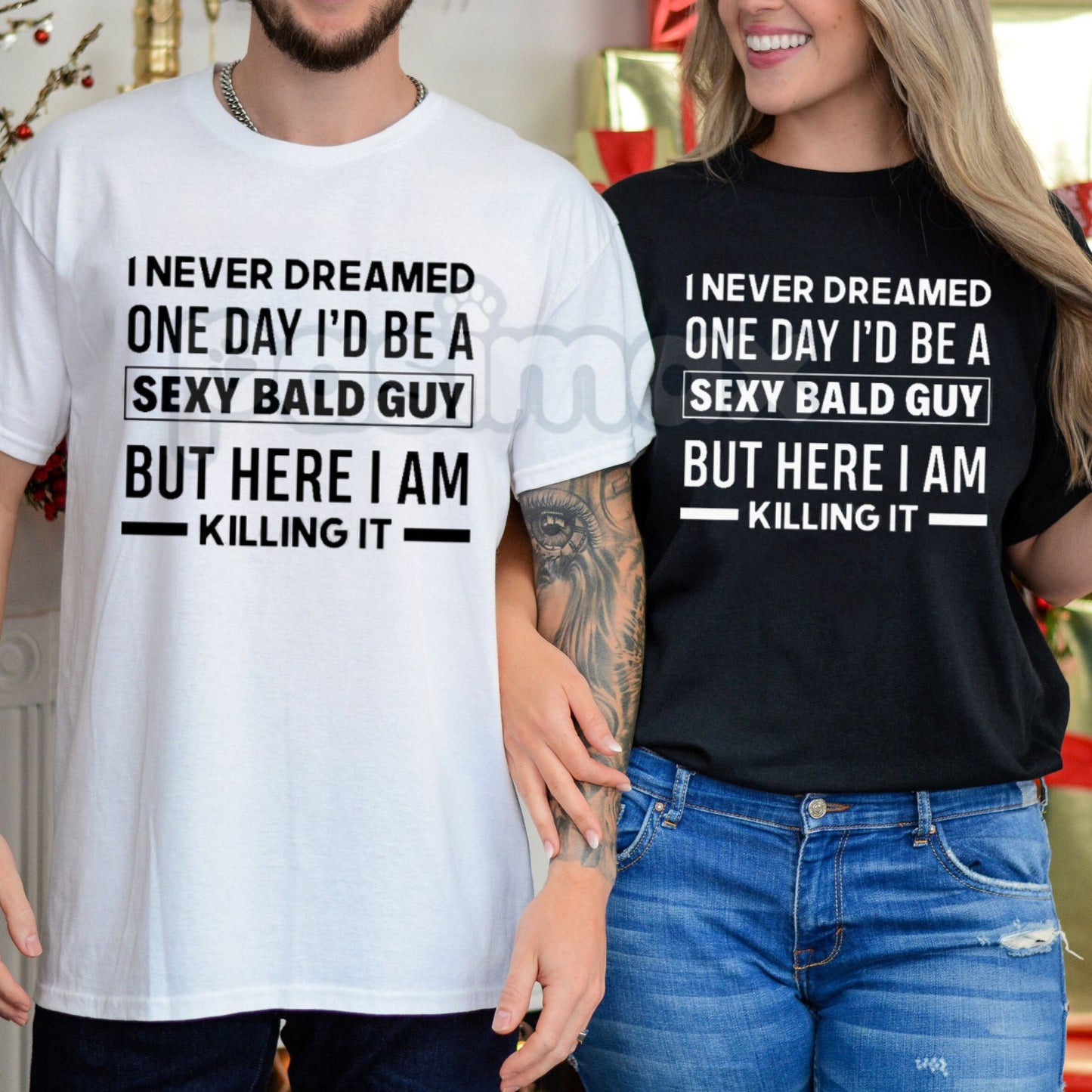 "Sexy Bald Guy" Definition T-Shirt - Funny Gift for Bald Men, Sarcastic Chrome Dome Graphic Tee, Modern Men’s Grooming Humor Shirt, Bold & Bald Statement Apparel