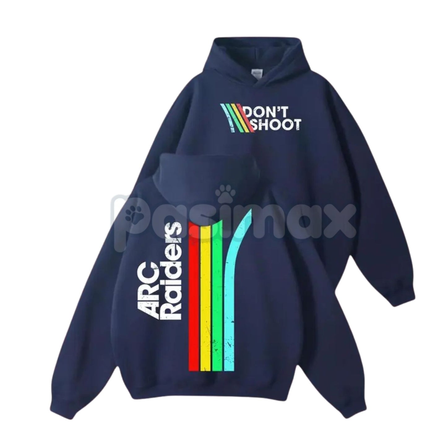 Don’t Shoot ARC Gaming 2-Side Hoodie – First Responder Roleplay Statement Pullover, Unique Gaming Apparel, Unisex