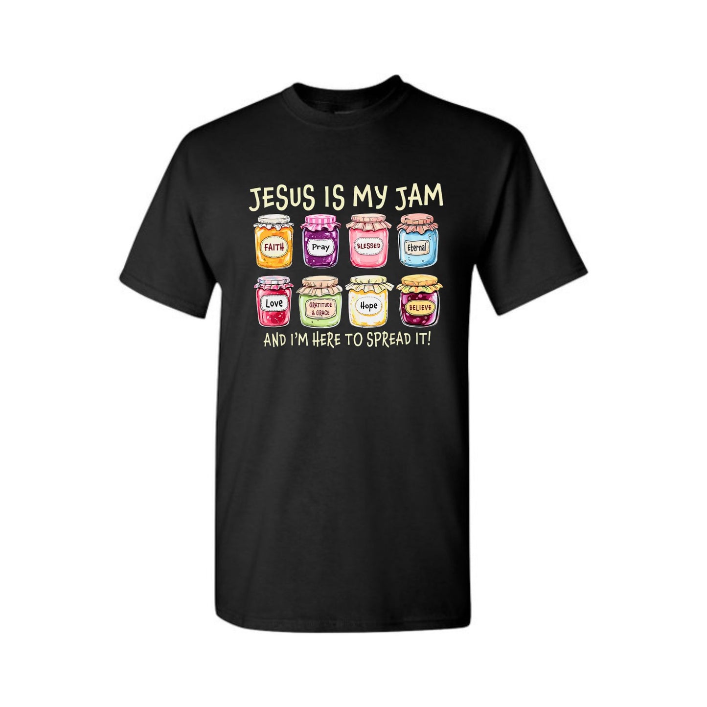 "Jesus Is My Jam" T-Shirt - Humorous Christian Faith Tee, Unisex Casual Shirt