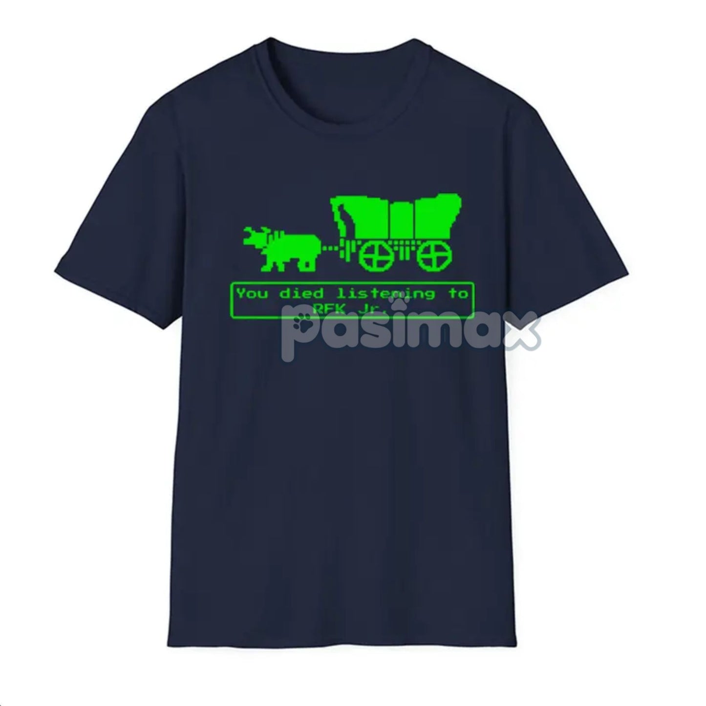 Jr Oregon Trail T-Shirt - Anti-Trump Political Humor Tee, Funny Vintage Game Parody
