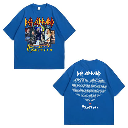 Hysteria Classic Rock T-Shirt - Def Leppard 1987 Album Vintage Tee, Unisex Music Apparel