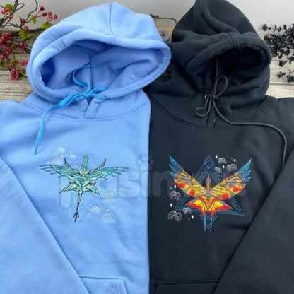 Fire and Ash Embroidered Unisex Hoodie – Premium Heavy Blend Graphic Pullover, Aesthetic Dark Streetwear