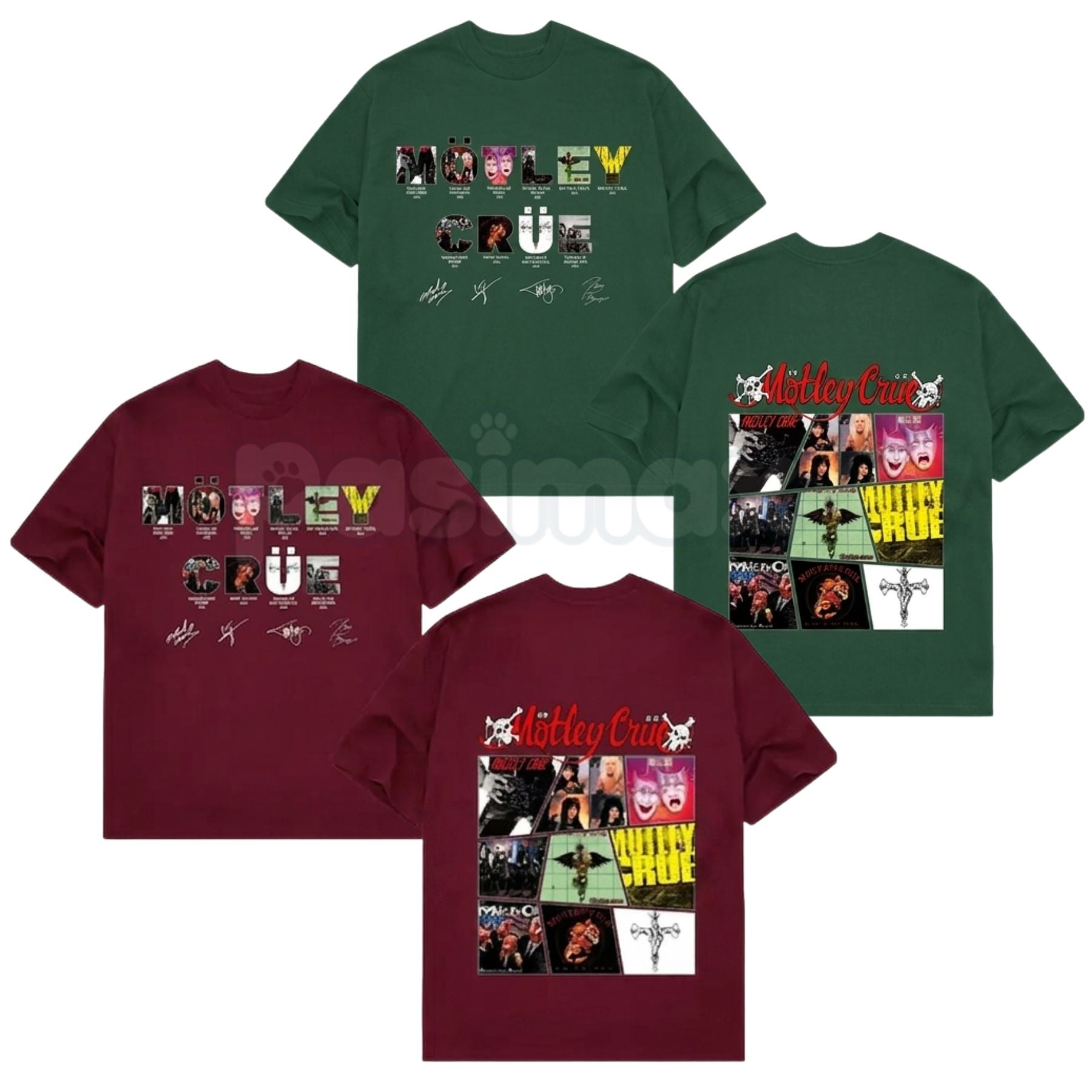 Motley Crue 2026 Tour Shirt | Rock Band Graphic Tee – Pasimax