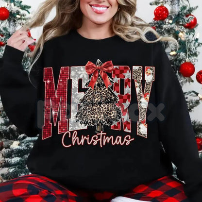 Coquette Merry Christmas Shirt Sweatshirt | Aesthetic Bow Holiday Crewneck | Trendy Feminine Winter Jumper | Cottagecore Xmas Gift
