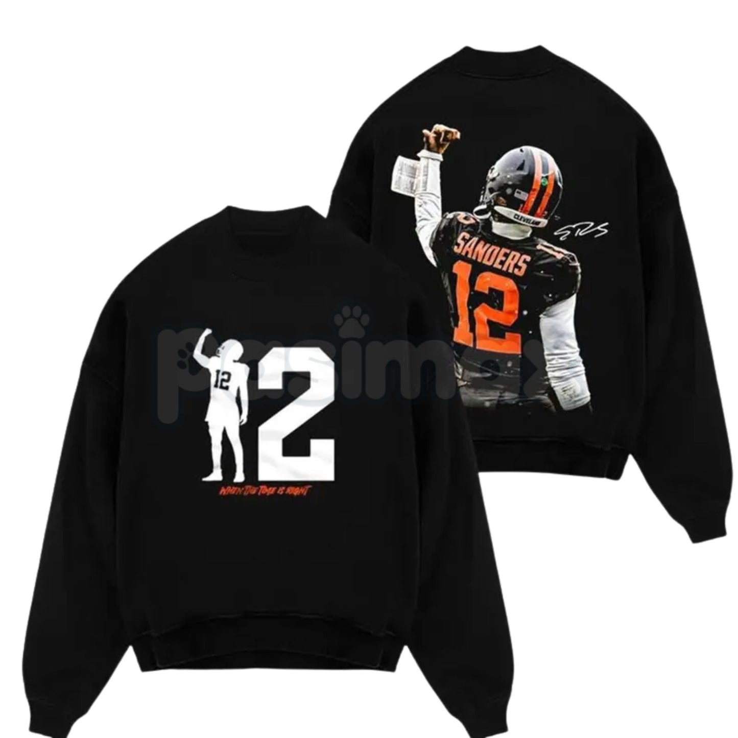 Shedeur Sanders 12 Celly For Dawg Pound – Iconic Celebration Cotton Hoodie, Sweatshirt & T-Shirt