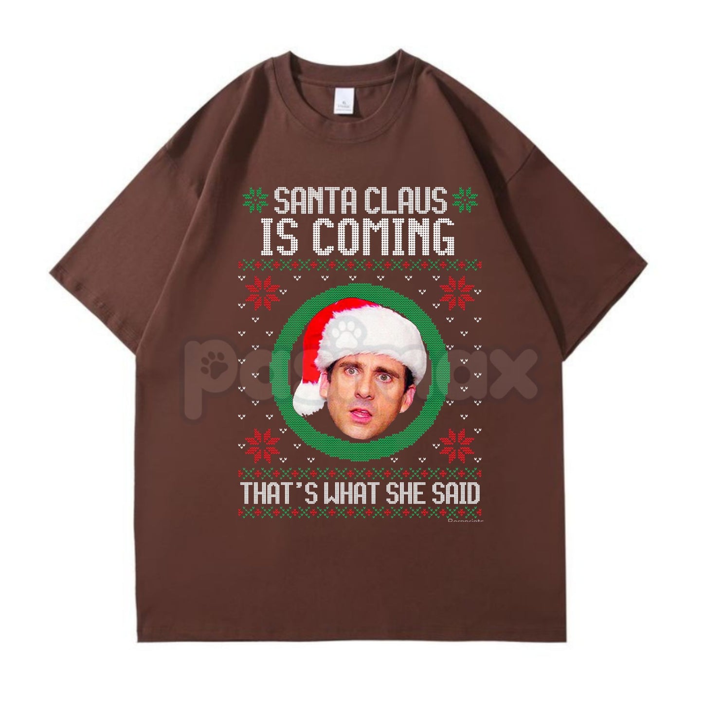 The Office Christmas Vintage T-Shirt - Michael Scott Santa Claus Meme Tee, Funny Holiday TV Show Gift, Unisex Dunder Mifflin Apparel