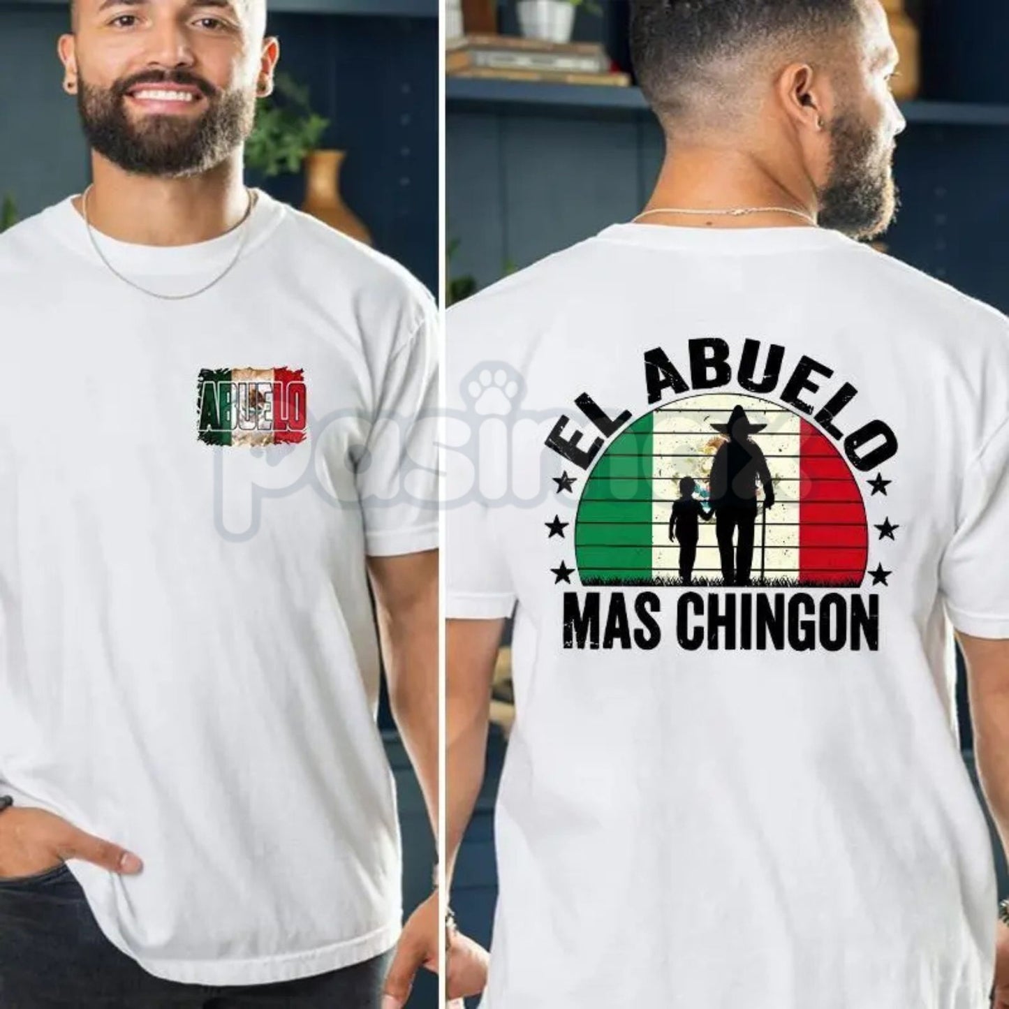 El Abuelo Mas Chingon Tee - Fathers Day Gift For Latino Dad, Funny Spanish Grandfather Shirt, Proud Latino Heritage Apparel