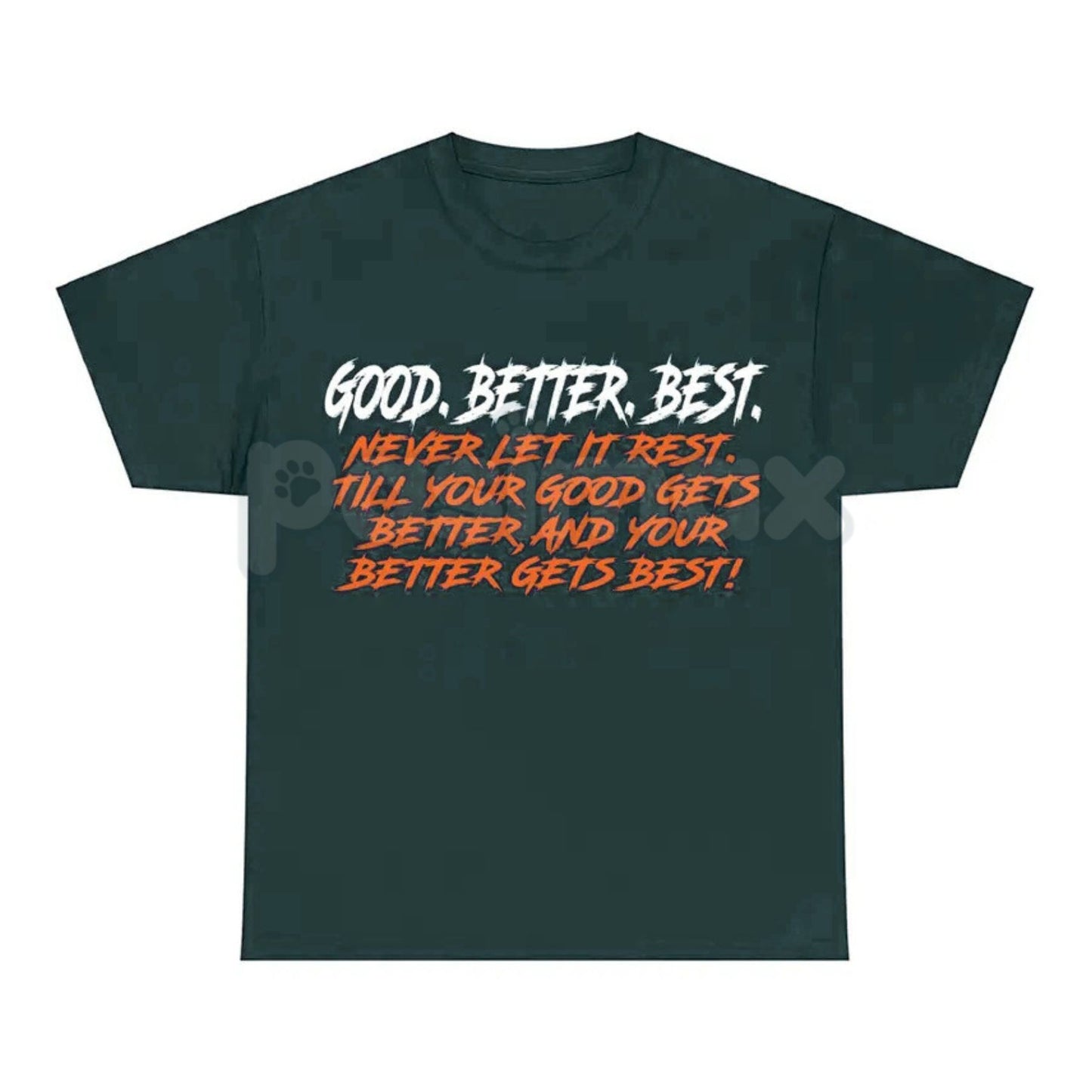 Chicago Bears Good Better Best Motivational T-Shirt - NFL Fan Slogan Tee, Never Let It Rest Statement Apparel, Unisex Game Day Top
