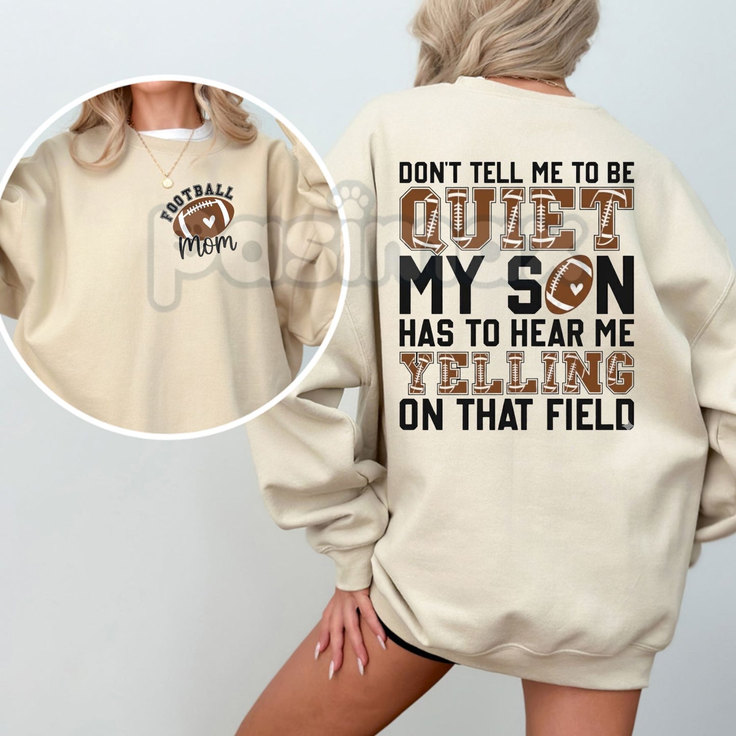 Football Mom Sweatshirt – Game Day Unisex Crewneck for Moms