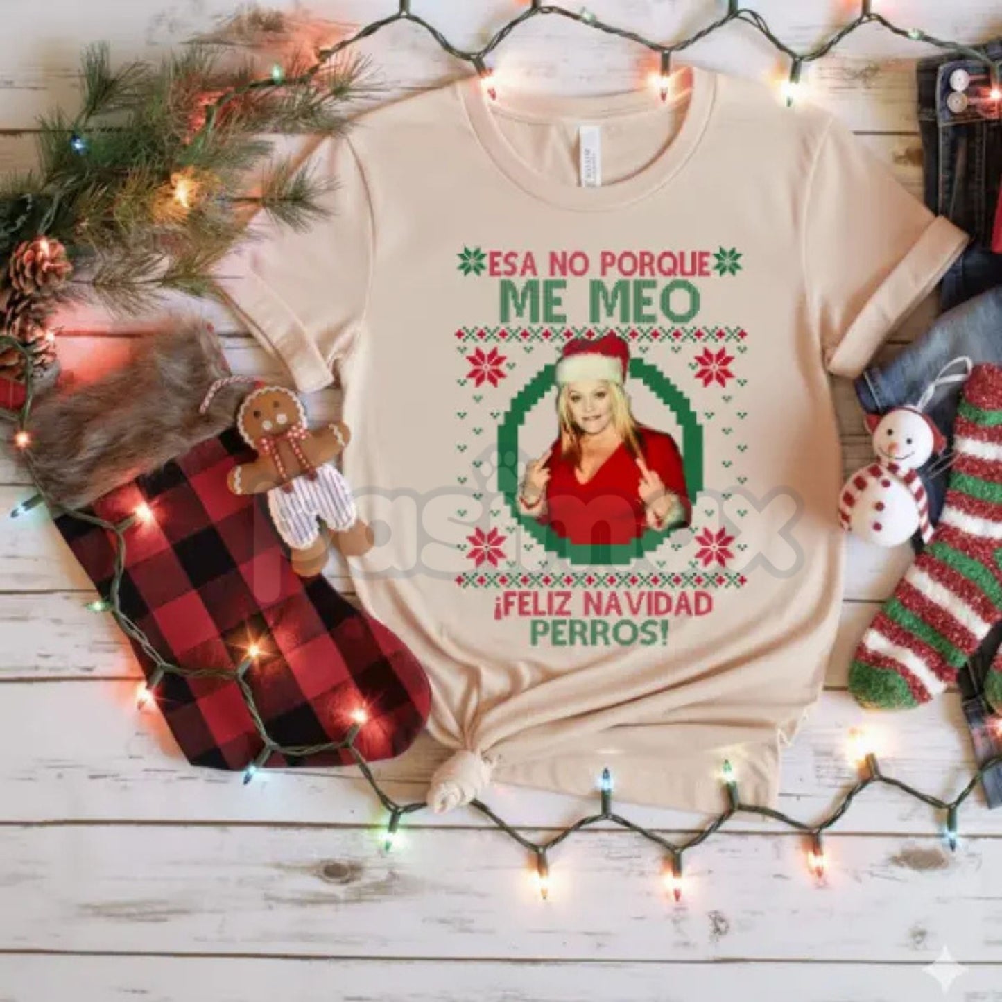 "Eso No Porque Me Meo" Funny T-Shirt - Spanish Meme Quote Tee, Relatable Humor Apparel, Unisex Latine Joke Shirt