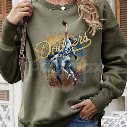 The Catch Dodger Sweatshirt | Game 7 LA Baseball Moment Crewneck | Mookie Betts Iconic Play Fan Gear | Dodgers World Series Merch