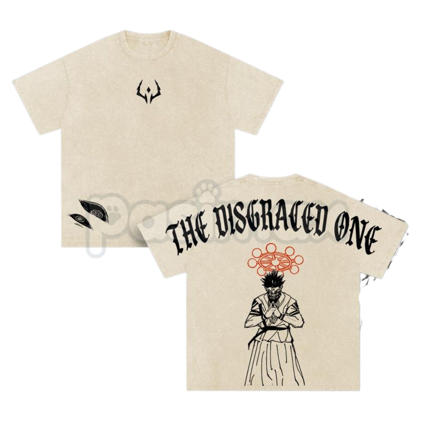 Sukuna “The Disgraced One” Vintage Washed Oversized Gym T-Shirt – Jujutsu Kaisen Graphic Tee