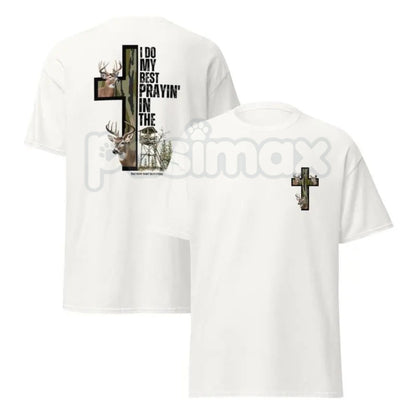 Unisex Christian Hunter T-Shirt - Faith & Field Apparel, Religious Hunting Graphic Tee, Outdoorsman Scripture Shirt