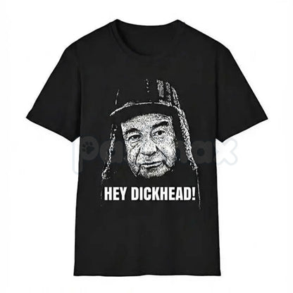 "Hey Dickhead!" Funny Graphic Tee – Sarcastic Obnoxious Joke T-Shirt, Premium 100% Cotton Unfiltered Humor Top, Soft Lived-In Heavyweight Friendly Insult Shirt, Made in USA