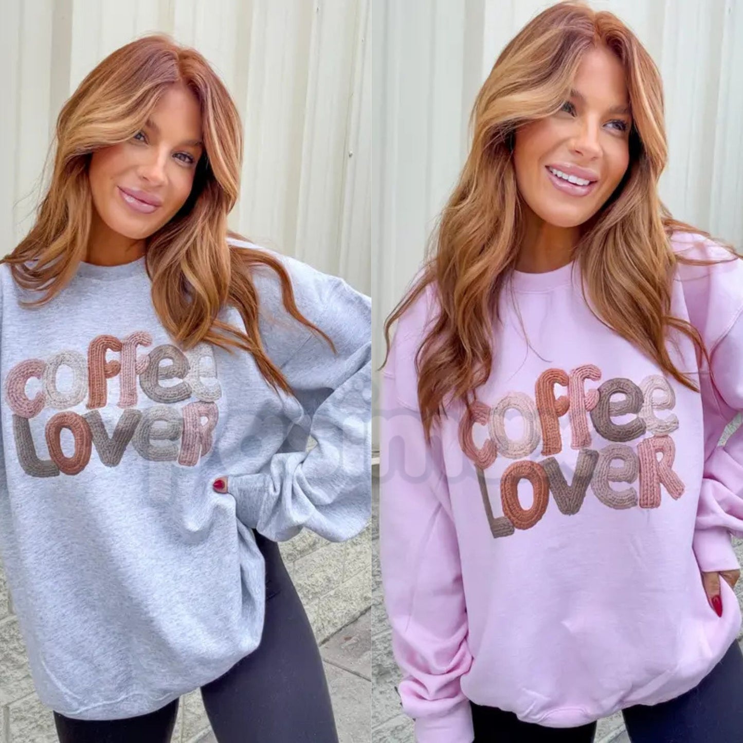 Yarn Coffee Lover Graphic Top Sweatshirt | Funny Knitting Crochet Crafter Jumper | Cozy Hobby Enthusiast Gift Crewneck