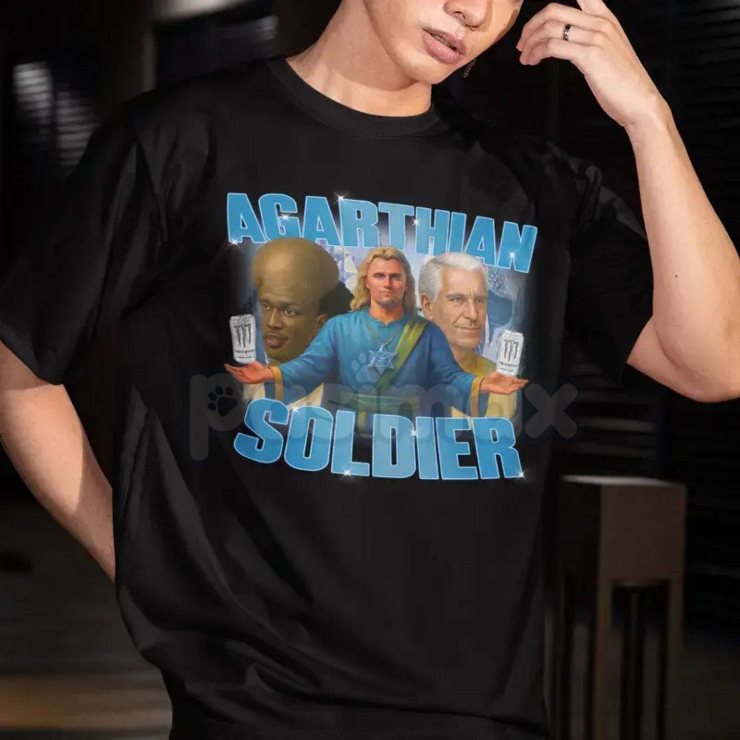 Agarthian Soldier Graphic T-Shirt - "Welcome to Agartha" Funny Tee, Kirkifie Viral Meme Apparel, Hollow Earth Theory Streetwear Shirt