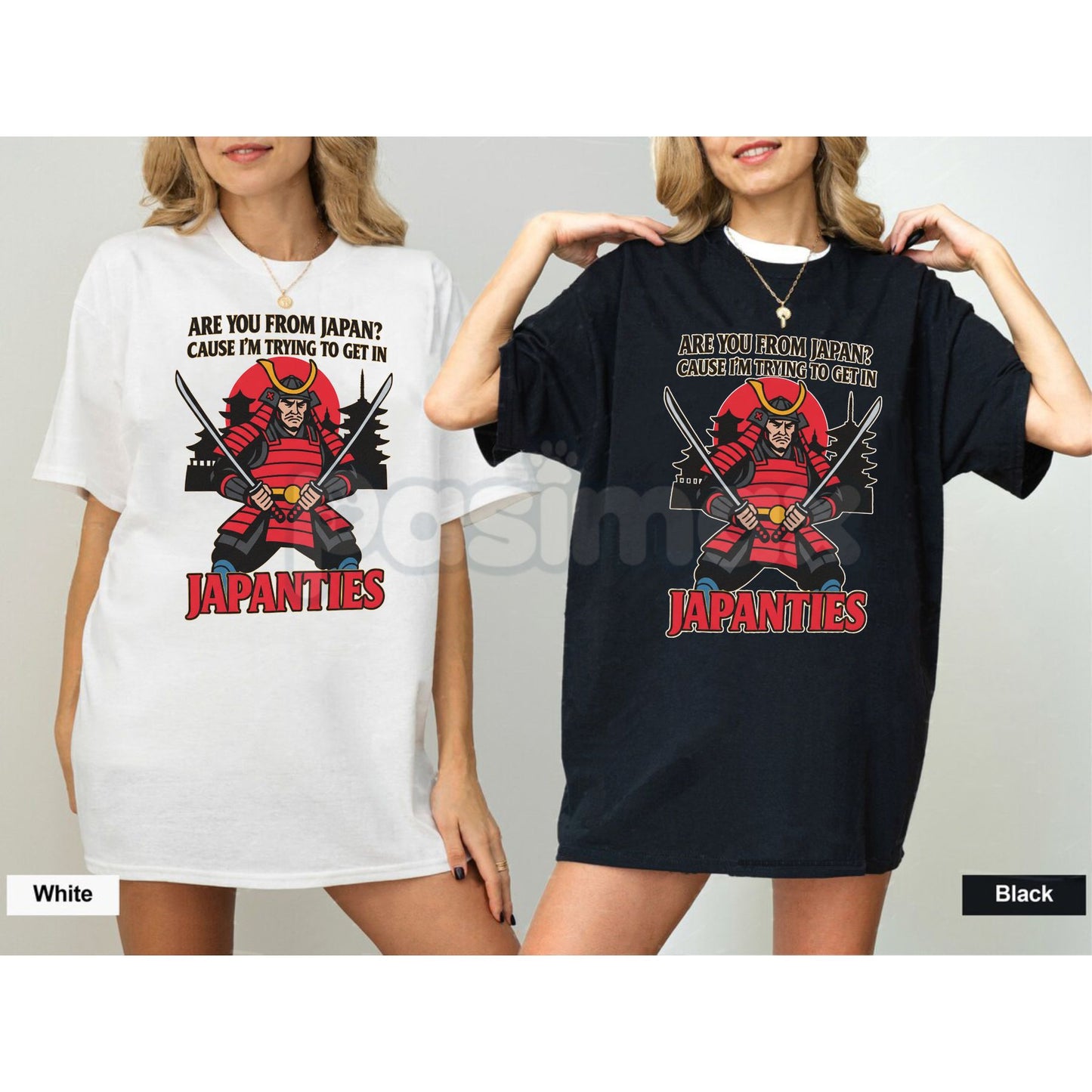 Funny Samurai Pun T-Shirt – "Let's Katana Around" Humor Graphic Tee | Japanese Culture Gift for Men, Katana Sword Joke Apparel