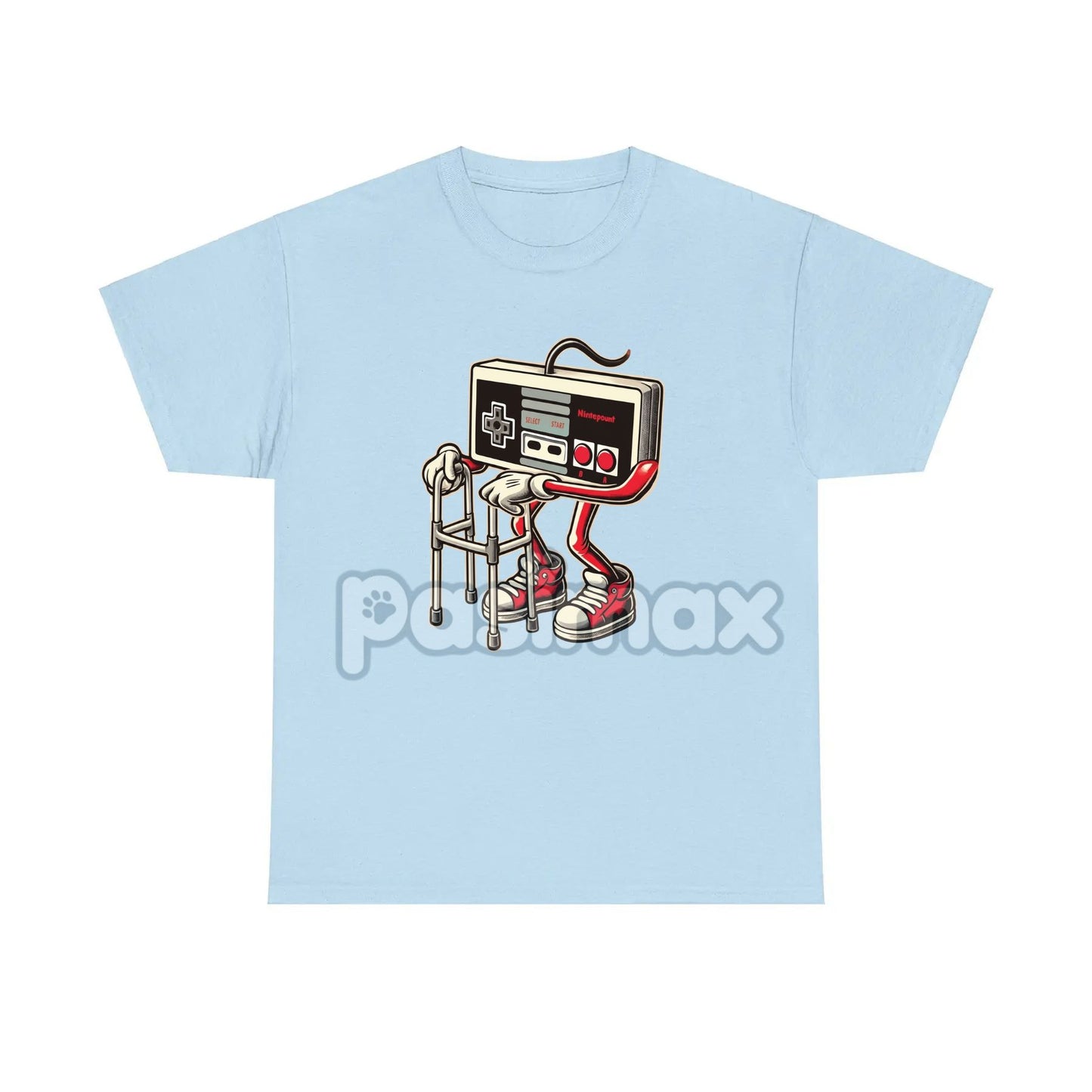 Retro Gaming Pattern T-Shirt - Fun Old Video Game Console Design, Nostalgic Gamer Tee