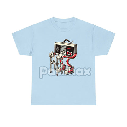 Retro Gaming Pattern T-Shirt - Fun Old Video Game Console Design, Nostalgic Gamer Tee