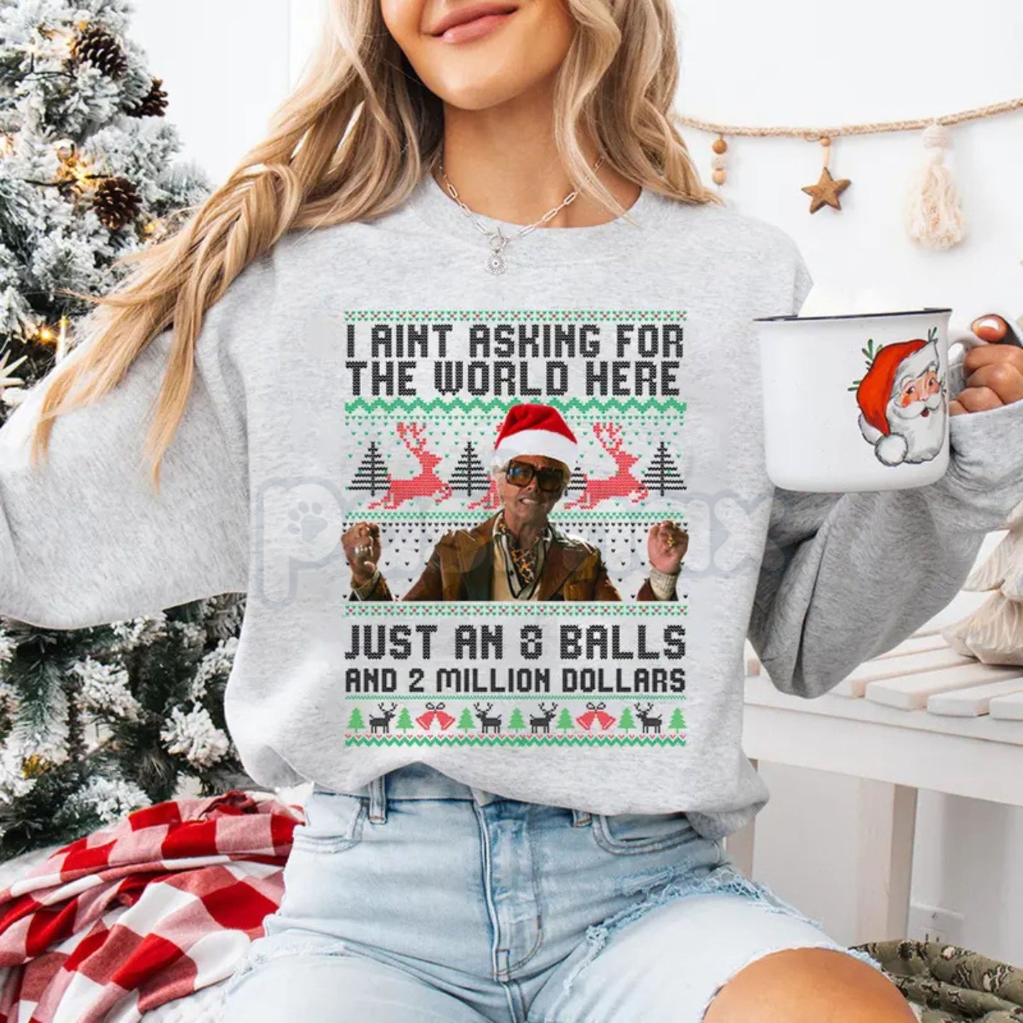 Baby Billy Freeman's "The Righteous Gemstones" Christmas Sweatshirt | Danny McBride Ugly Sweater Alternative | Uncle Baby Billy Holiday Top