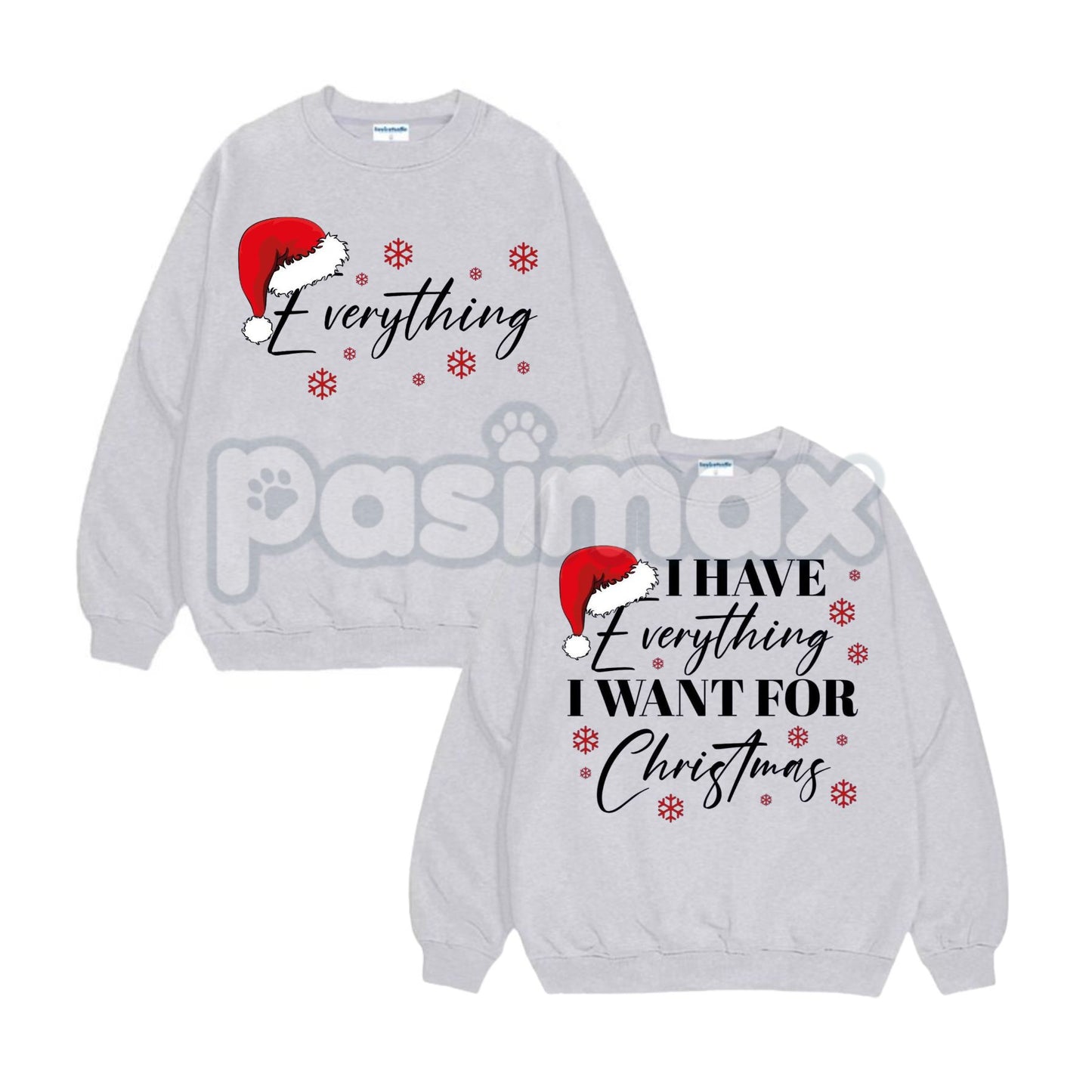 Christmas Party Couple Sweatshirt Set | Matching Holiday Jumper | Funny Xmas Relationship Crewneck | Cute Festive Couple Gift