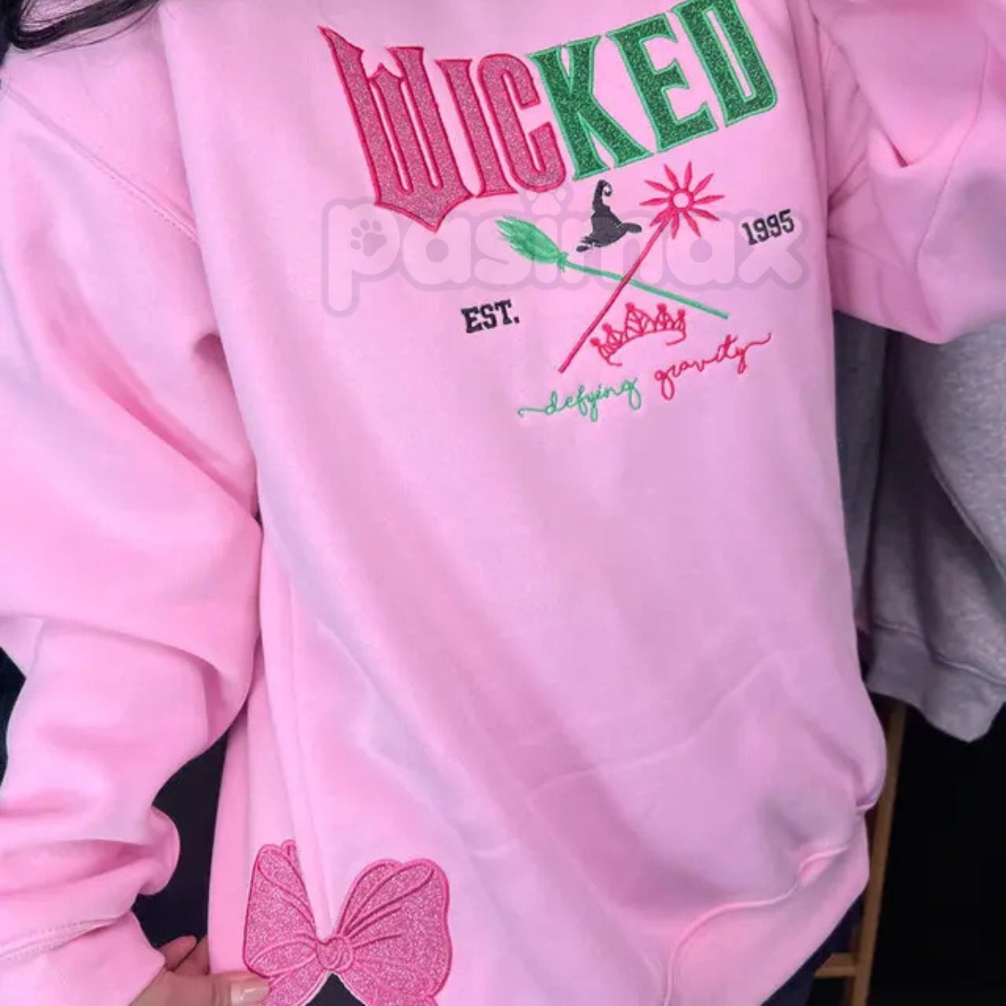 Wicked Musical Embroidered Sweatshirt – Defy Gravity Crewneck