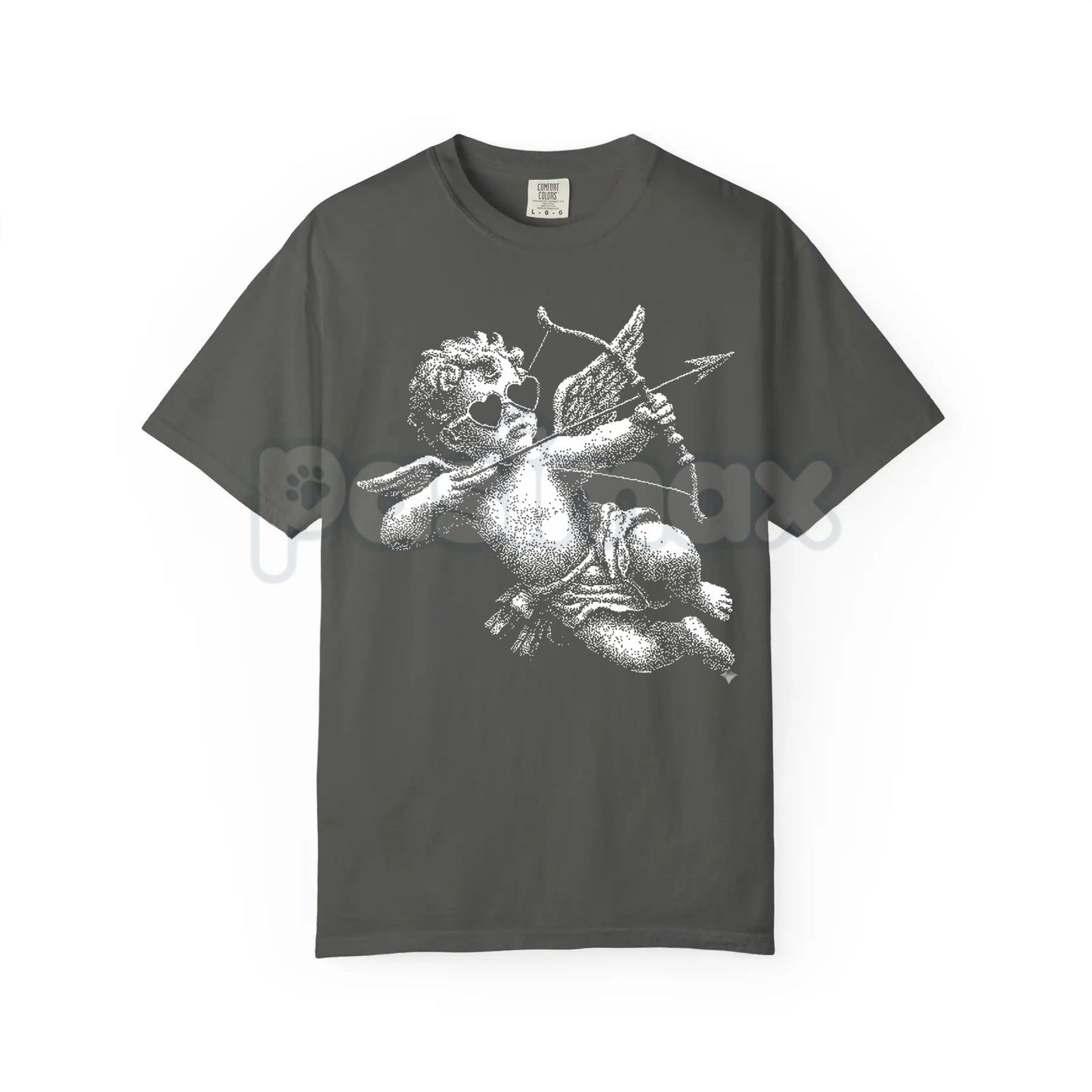 Comfort Colors® Retro Cupid Archery T-Shirt – Vintage Valentine's Day Tee, Aesthetic Cherub Graphic Shirt, Nostalgic Love & Romance Top