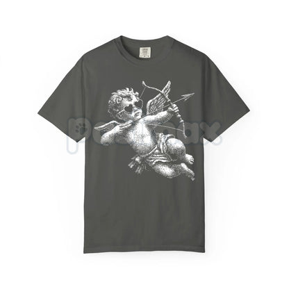 Comfort Colors® Retro Cupid Archery T-Shirt – Vintage Valentine's Day Tee, Aesthetic Cherub Graphic Shirt, Nostalgic Love & Romance Top