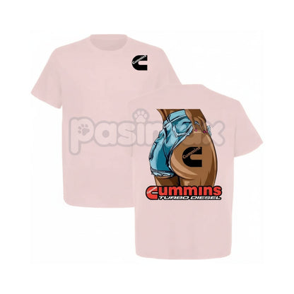 Sexy Lady Cummins Turbo Diesel 2-Sided T-Shirt - Truck Show Lifestyle Apparel, Diesel Enthusiast Graphic Tee, Bold Statement Shirt