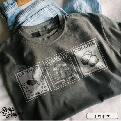 Comfort Colors® 'Austen's Wit' T-Shirt – Retro Literary Fan Apparel, Cozy Pride & Prejudice Quote Tee, Vintage Writer Gift