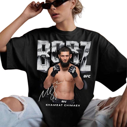 UFC Khamzat "Borz" Chimaev T-Shirt - Fighter Fan Apparel, MMA Graphic Tee