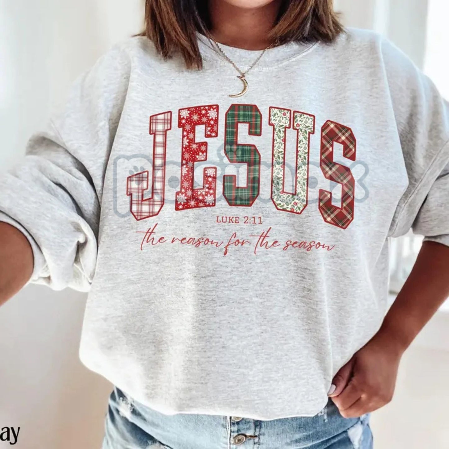 Christian Jesus Sweatshirt | Inspirational Faith Jumper | Religious Scripture Quote Crewneck | Spiritual Gift Apparel