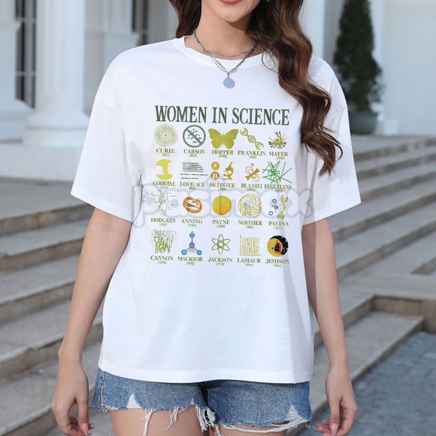 Women in Science T-Shirt - Scientist Empowerment Graphic Tee, Female STEM Apparel, Unisex Educational Gift for Her
