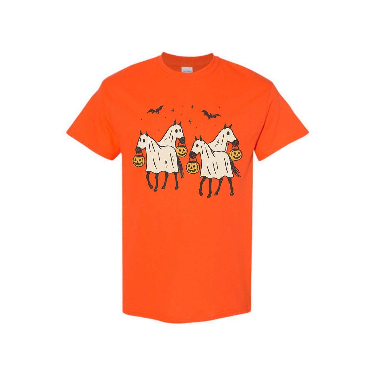"Night-Mare" Unisex Tee - Creepy Horse Print, Dark Humor Cotton Shirt