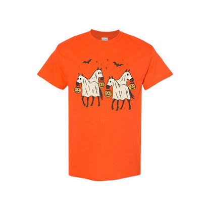 "Night-Mare" Unisex Tee - Creepy Horse Print, Dark Humor Cotton Shirt