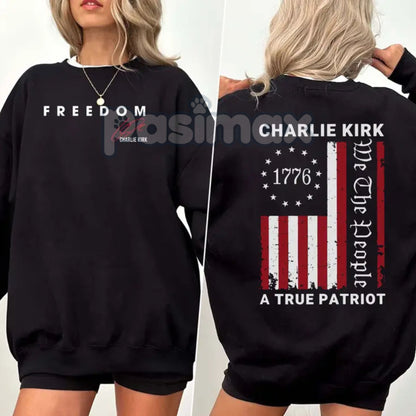 Charlie Freedom Sweatshirt – Patriotic 1776 American Flag Pullover